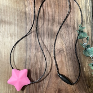 Simple star Chewelry pendant, adhd, autism, anxiety necklace, sensory necklace, adult chew necklace
