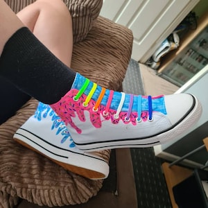 Ice Cream Cone Hand Painted High Top Converse