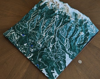 UT, USA - Wasatch Peaks Ski Resort Concept Map