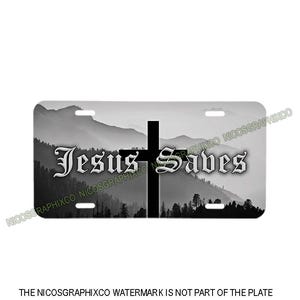 Jesus Saves License Plate Religious Christian God Pray Blessed