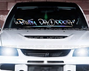 Panty Dropper Windshield Decal: JDM Car Sticker