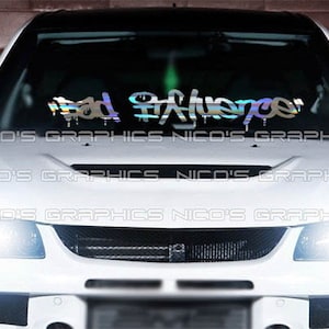 Adesivo decalque para para-brisa Bad Influence, faixa de janela JDM Euro KDM USDM, caminhão, carro, SUV #B