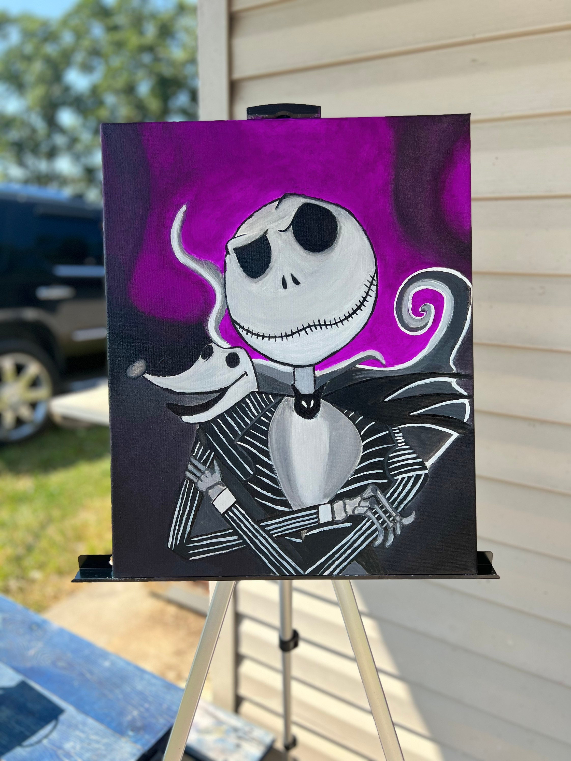 Jack Skellington Portrait - 24x36 Canvas Giclée print — Darin