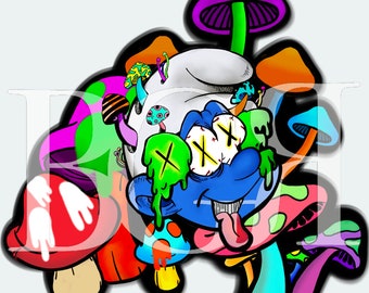 Trippy Psychedelic T-shirt PNG Download - Etsy