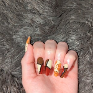 Pumpkin Patch press on nails