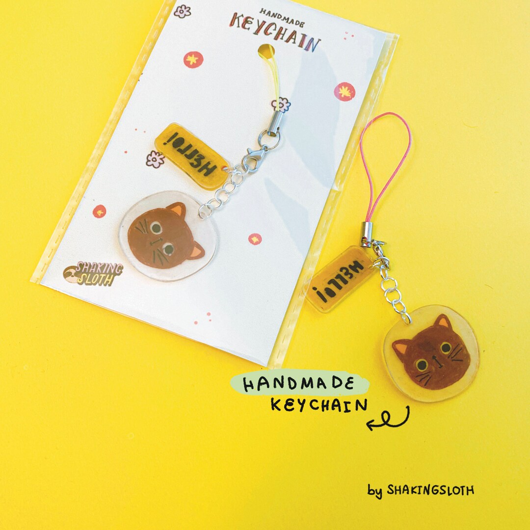 SHRINK PLASTIC Keychain Hand Made Keychains DIY Etsy
