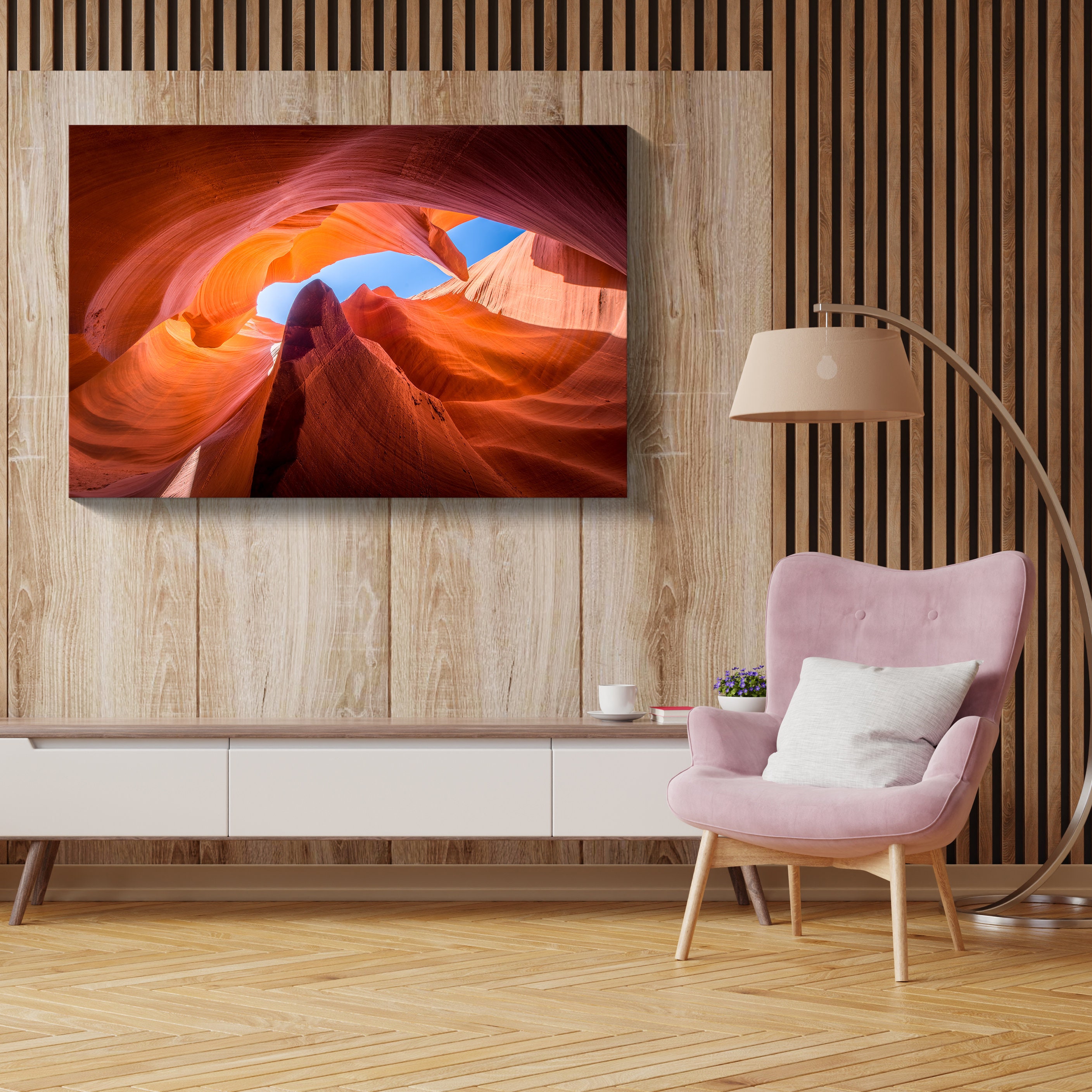 Picture of Canyon Landscape. Antelope Canyon Art. Landscape Canvas Print. Canyon ...