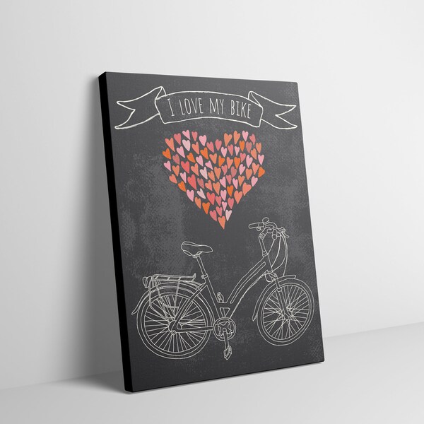 bicycle canvas wall art