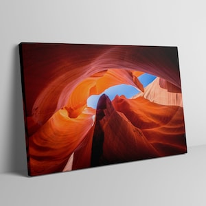 Canyon landscape. Antelope canyon art. Landscape canvas print.  Canyon wall art. Grand Canyon wall art. Modern wall art.