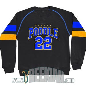 Sigma Gamma Rho Sorority Shirt | Pretty Poodle College Sweatshirte | Black cotton fleece sweatshirt