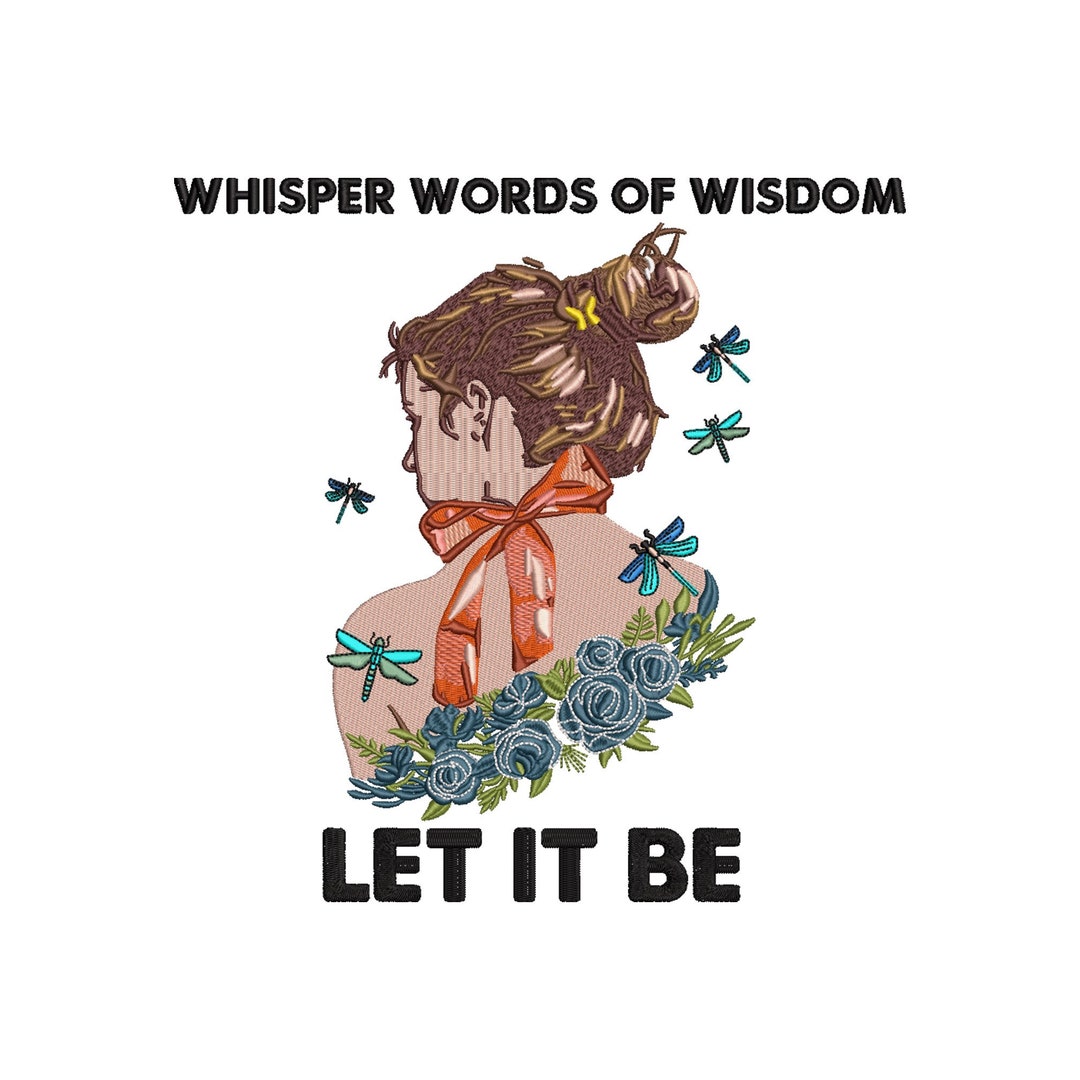 Whisper Words of Wisdom Embroidery Designs Machine Etsy