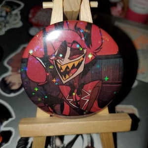 Hazbin Hotel Alastor Holographic Pin