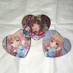 Herz Form Nekopara Pins
