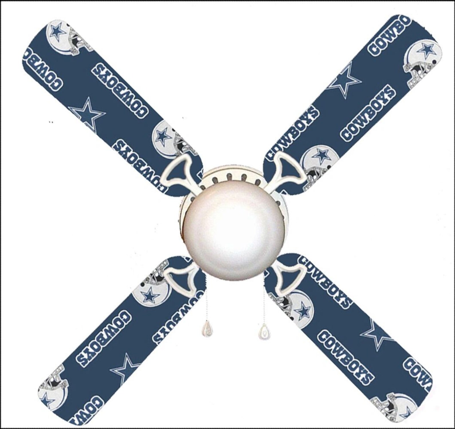 Dallas Cowboys Helmet 42 Ceiling Fan and Lamp Etsy