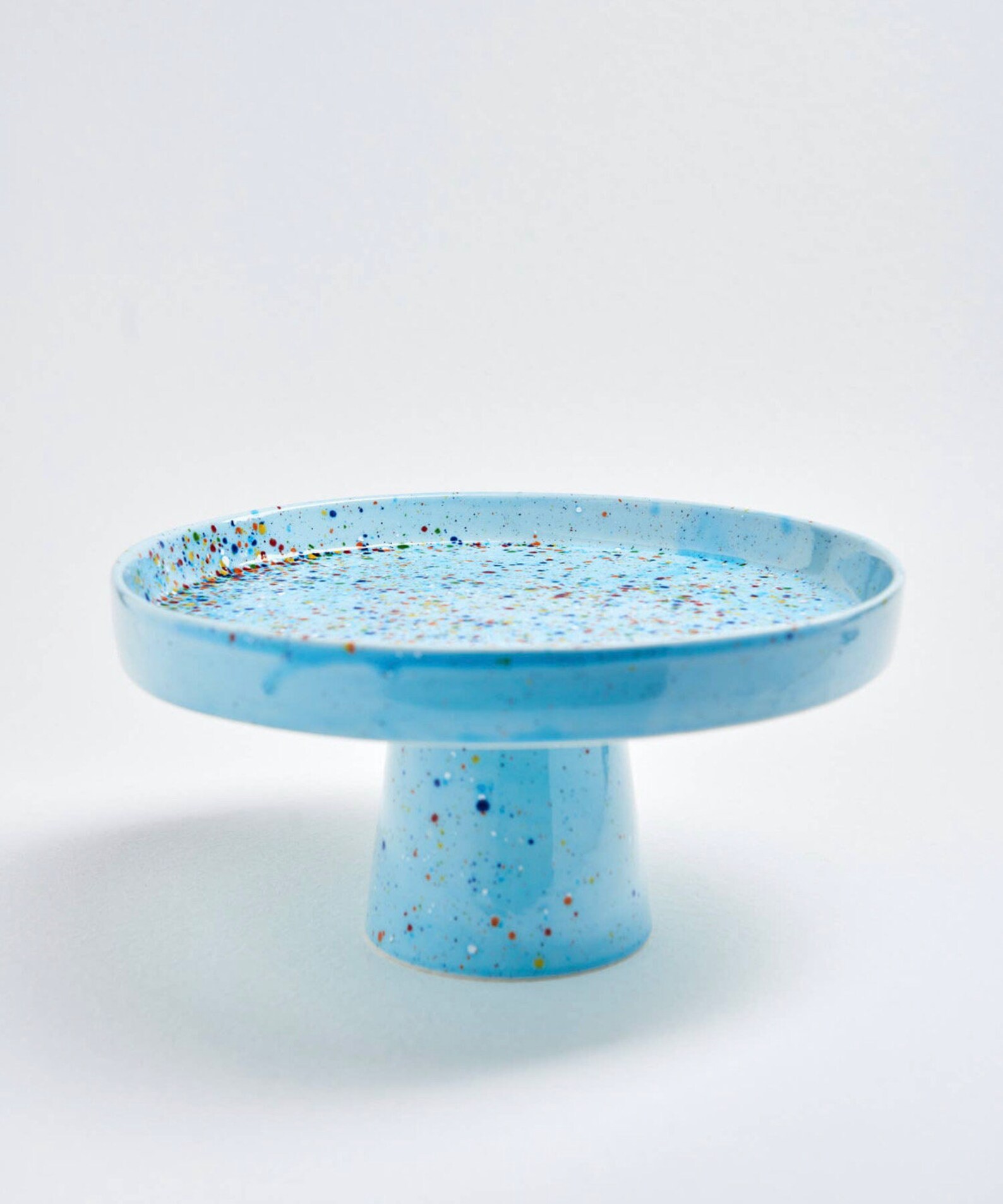 Confetti Cake Stand Rainbow Cake Stand Handmade Ceramic Etsy UK
