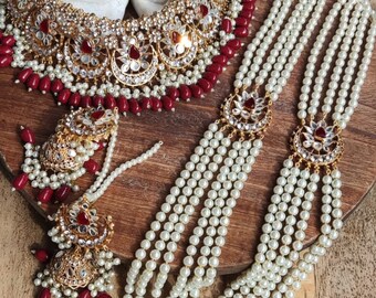 Pakistani Jewelry Kundan Complete set/Pakistani jewelry/Indian jewelry/Pakistani wedding