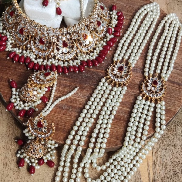 Pakistani Jewelry Kundan Complete set/Pakistani jewelry/Indian jewelry/Pakistani wedding