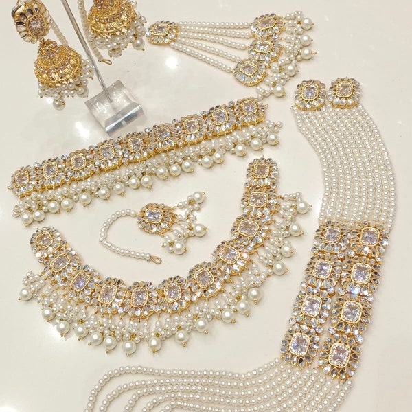 Bridal Heavy Complete Set / Indian Pakistani Bridal Shaadi Jewelry/ Bollywood Wedding