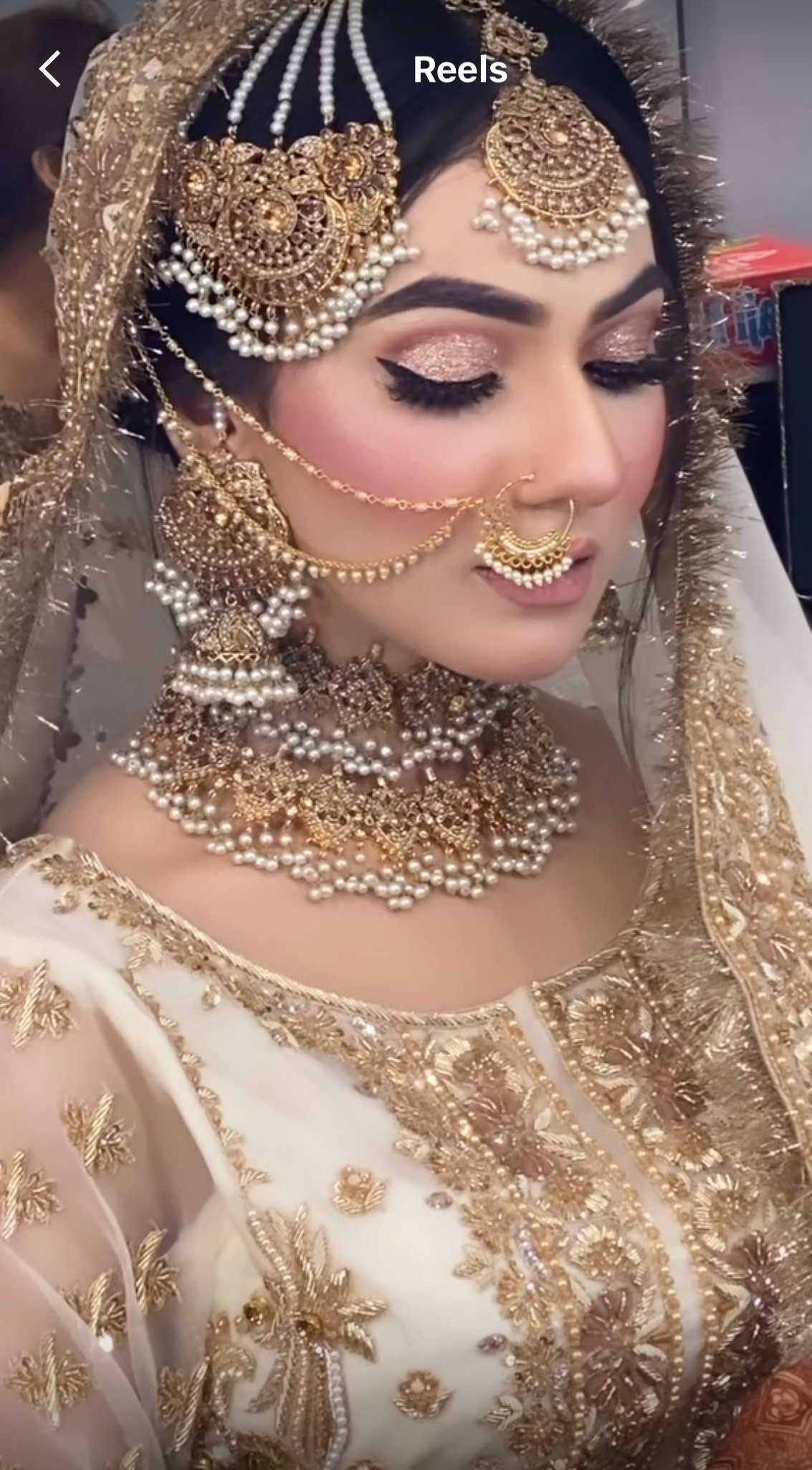 Bridal Gold Plated Heavy Complete Set / Indian Pakistani photo photo picture