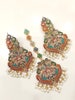 Nauratan Premium Quality Earrings-and Tikka set / Indian Pakistani Shaadi Jerwelry Wedding/ Sabyasachi Bollywood/ 