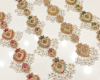 Hair paranda, Nauratan  jewelry, indian jewelry, pakistani jewelry, fashion jewelry, hair accessories, braid accessories, Nauratan