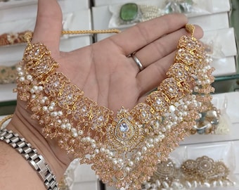 Vergoldetes Brautschmuck Set / indisch-pakistanische Brautschmuck / Bollywood Hochzeit