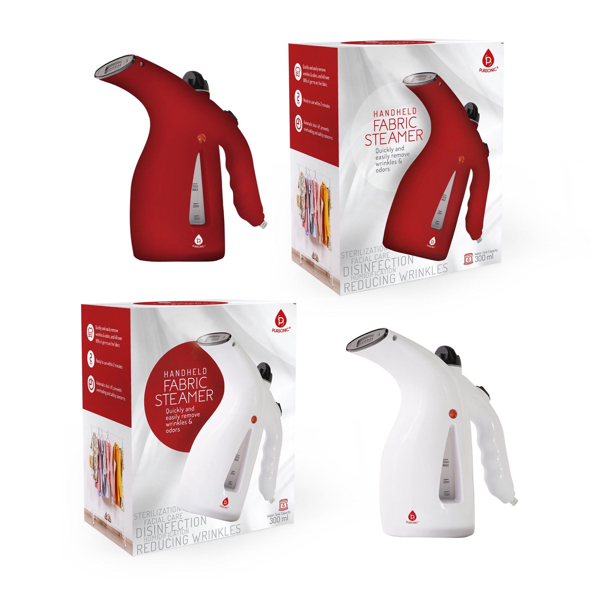 pursonic portable fabric steamer