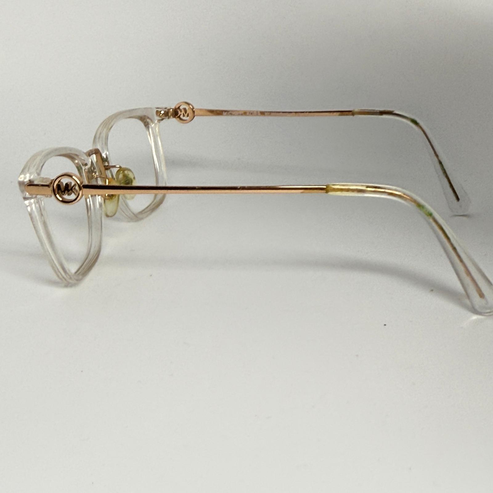 Michael Kors MK4054 Captiva Clear Gold Eyeglasses Frames 52  display picture 3