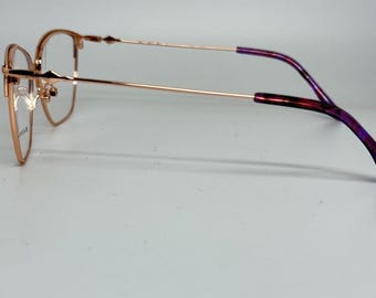 BCBGMAXAZRIA Henley Purple Rose Gold Eyeglasses Frame 54-15  display picture 1
