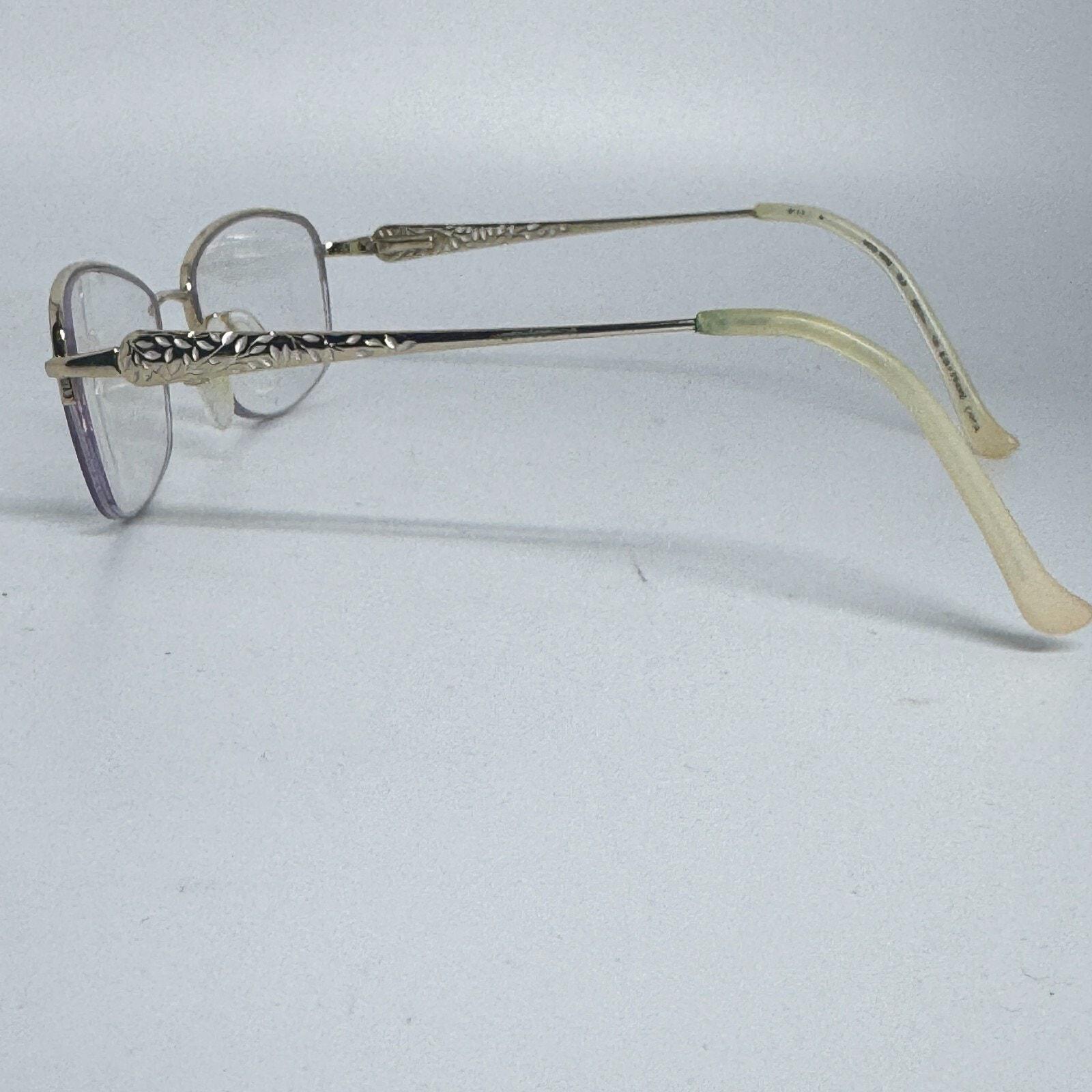 Tura R906 Black Metal Half Rim Eyeglasses Frame 52-17-135 Unisex Semi Rimless TURA MOD.R906 Eyeglasses Frame Only 52-17-135 Half Rim  main image 2
