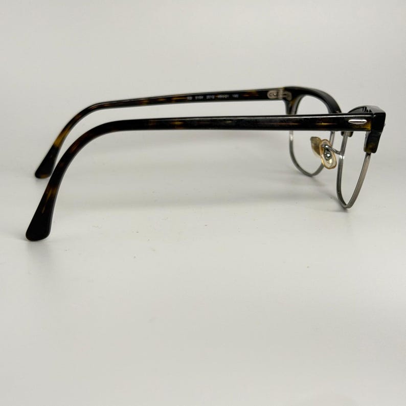 Ray-Ban Clubmaster Eyeglasses RB 5154 2012 49-21 140 Tortoise Silver Frames image 4