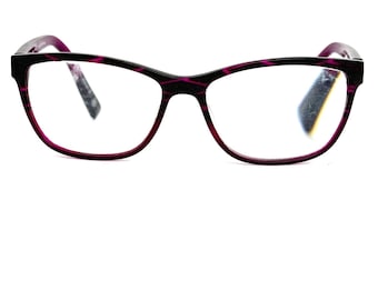 BCBGMAXAZRIA Eyeglasses Frames Fleur Purple Fade Round 53-16 