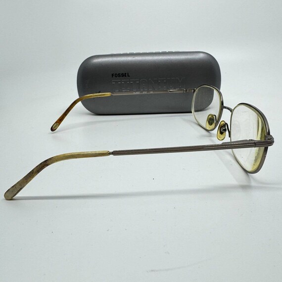 Fossil Titanium Eyeglasses Frames with Case Round… - image 4