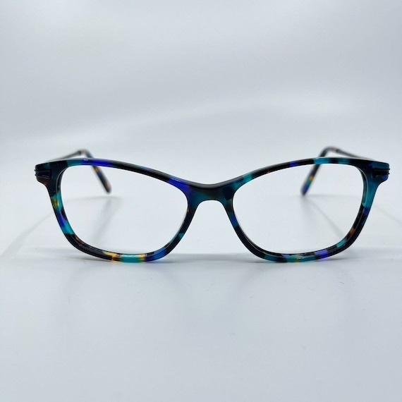 Chelsea Morgan CM7010 PU Eyeglasses tortoise Blue… - image 1