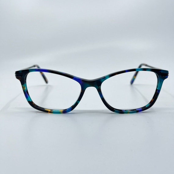 Chelsea Morgan CM7010 PU Eyeglasses tortoise Blue… - image 1