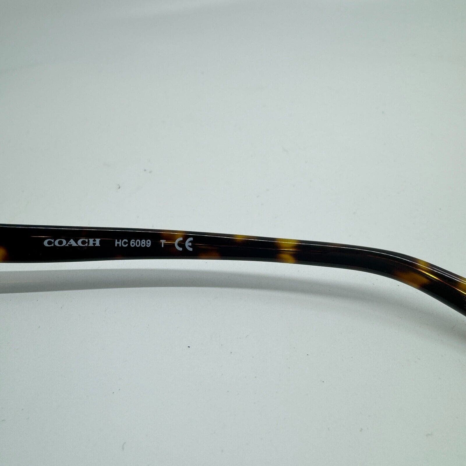 Coach HC6081 5120 Dark Tortoise Eyeglass Frames 51-18-135 + Case Coach Dark Tortoise HC6081 5120 51-18-135 Eyeglasses A | eBay main image 4