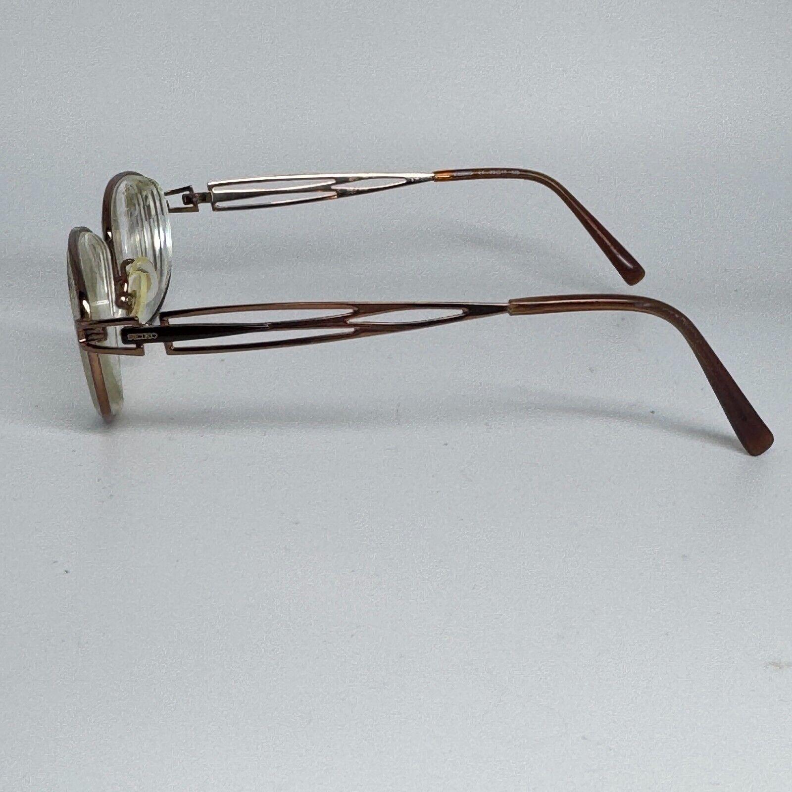 Vintage Seiko T535 Bronze‎ Titanium Oval Full Rimmed Eyeglasses Frames H15349 Vintage Seiko T535 Bronze Titanium Oval Full Rimmed  main image 3