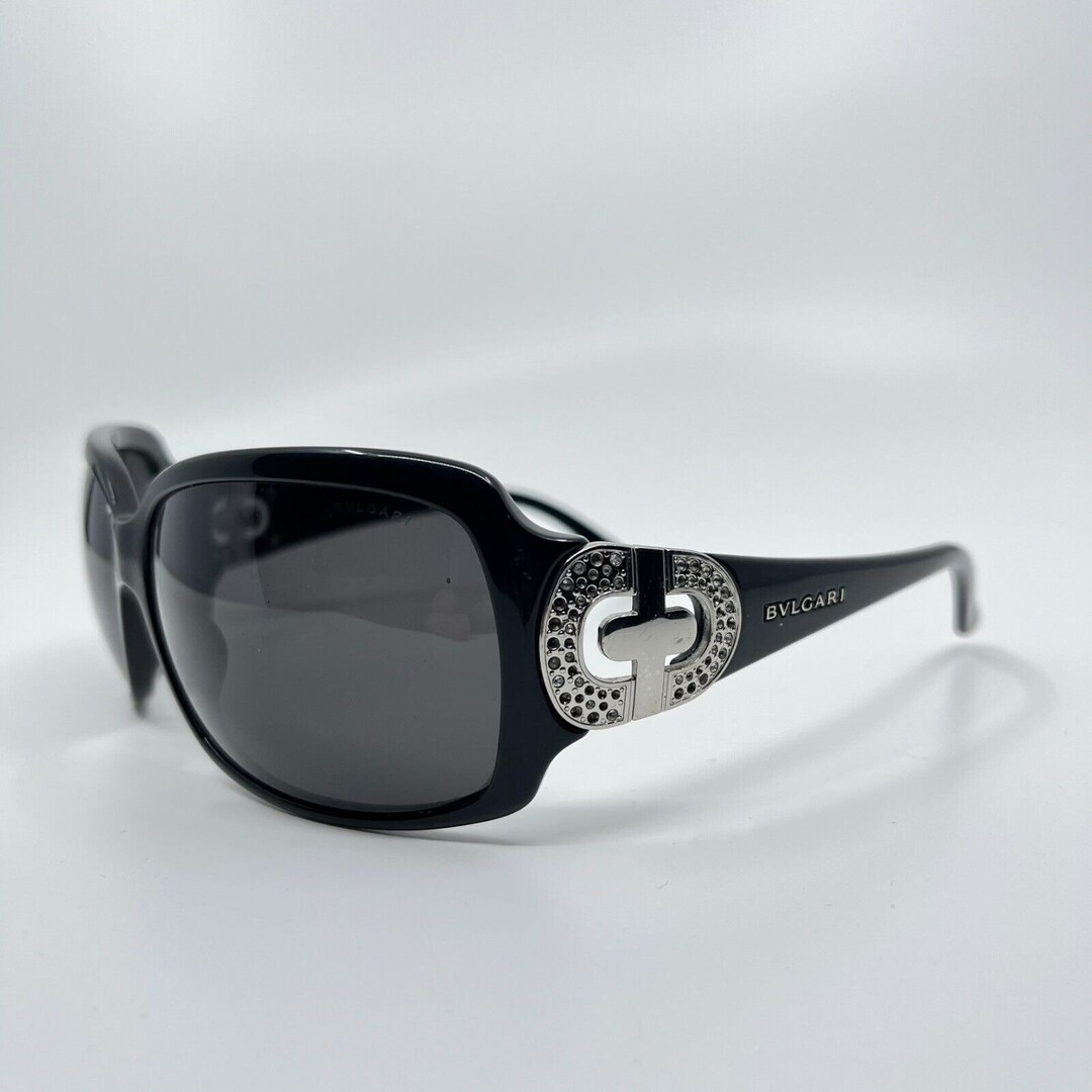 Bvlgari 8013-B 501-87 65 16 3N Sunglasses Black Silver H6378 Bvlgari 8013-B 501-87 65 16 3N Sunglasses Black Silver H6378