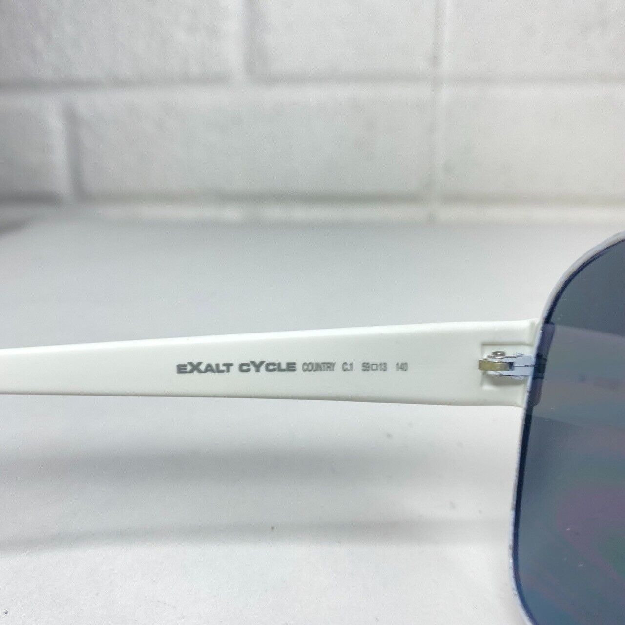 Exalt Cycle Rueda C1 Eyeglasses Frames White Square Vintage  display picture 1
