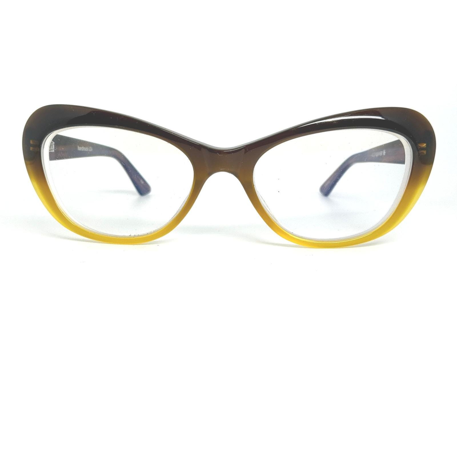 Kala Eyewear Handmade USA Purple Green Cat Eye Glasses Frames 23220 KALA Eyewear | Prescription Eyeglasses main image 3