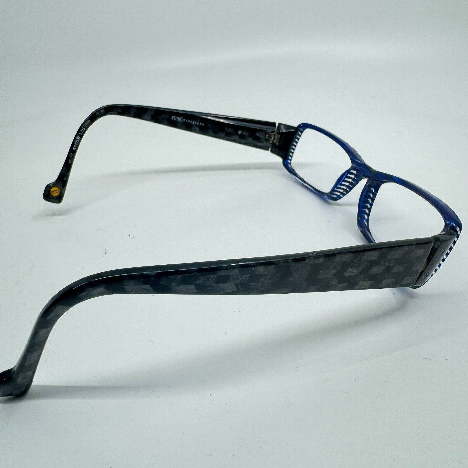 Etnia Barcelona Eyeglasses Frames Noosaville‎ Black Blue 51-16-135 H10164 Etnia Barcelona Eyeglasses Frames Noosaville Black Blue 51  main image 4