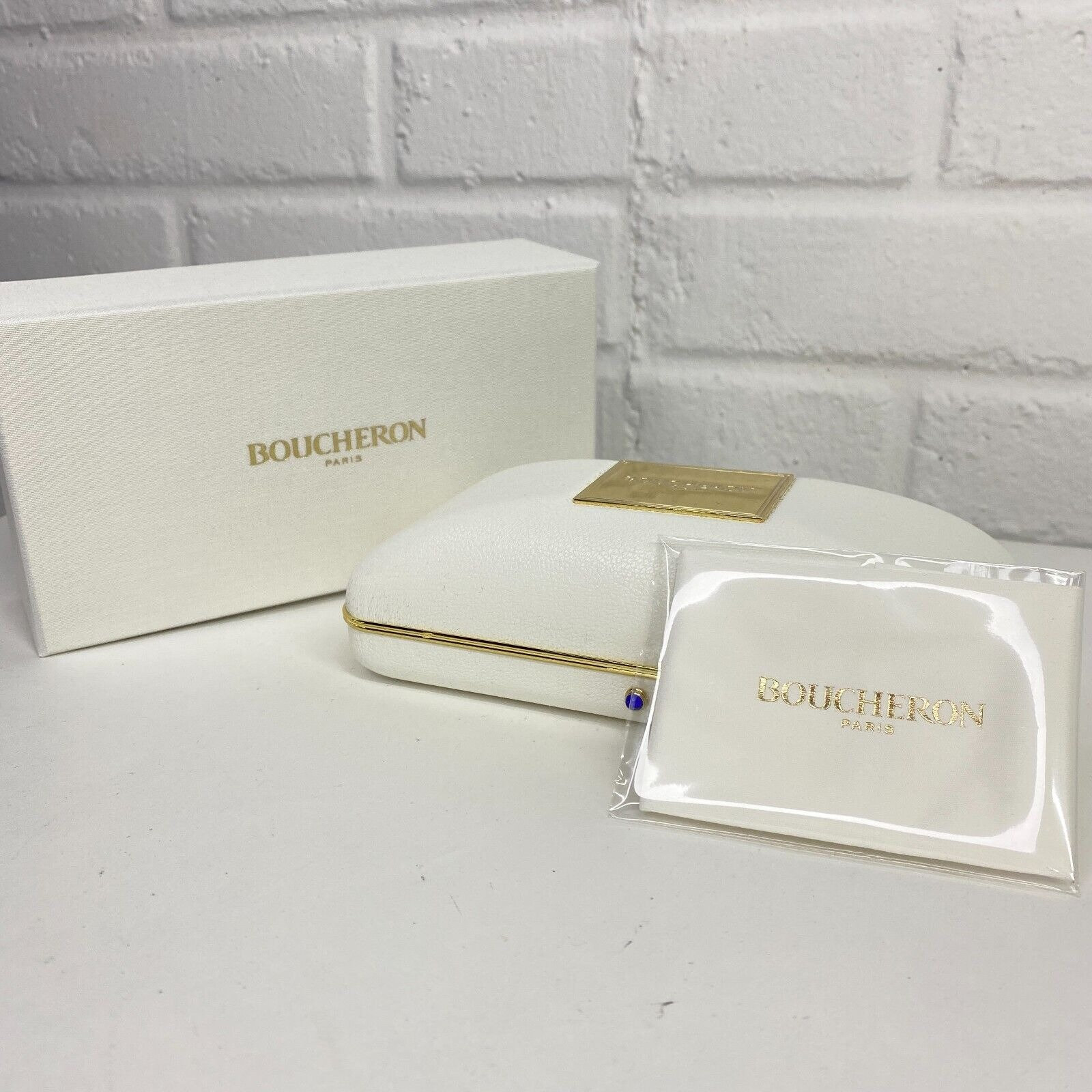 Boucheron ジュエリーボックス ホワイト BOUCHERON - ブシュロン☆リングケース新品ジュエリーボックスの