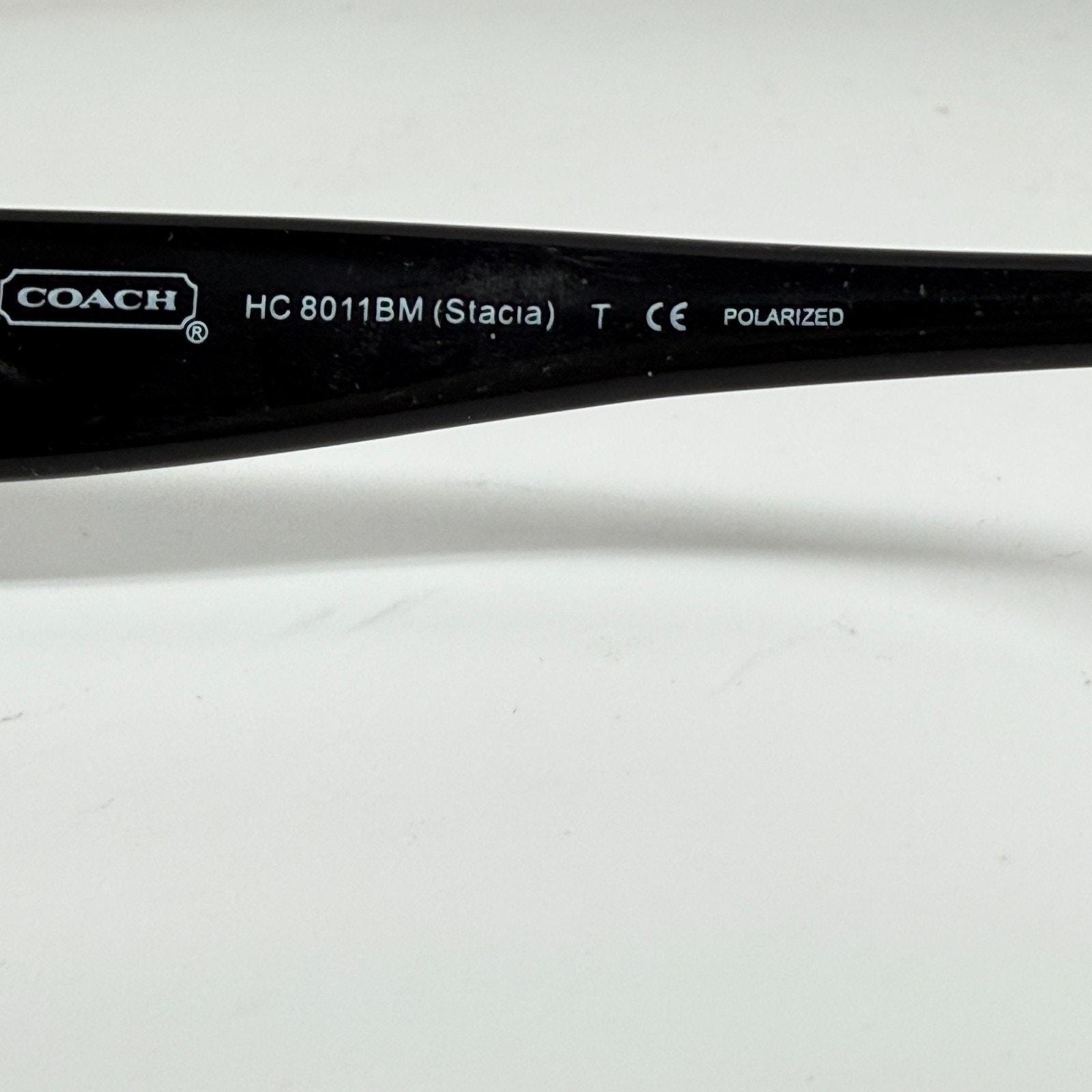 COACH Sunglasses HC 8011bm(stacia) Color 5002 Black 57-15  display picture 3