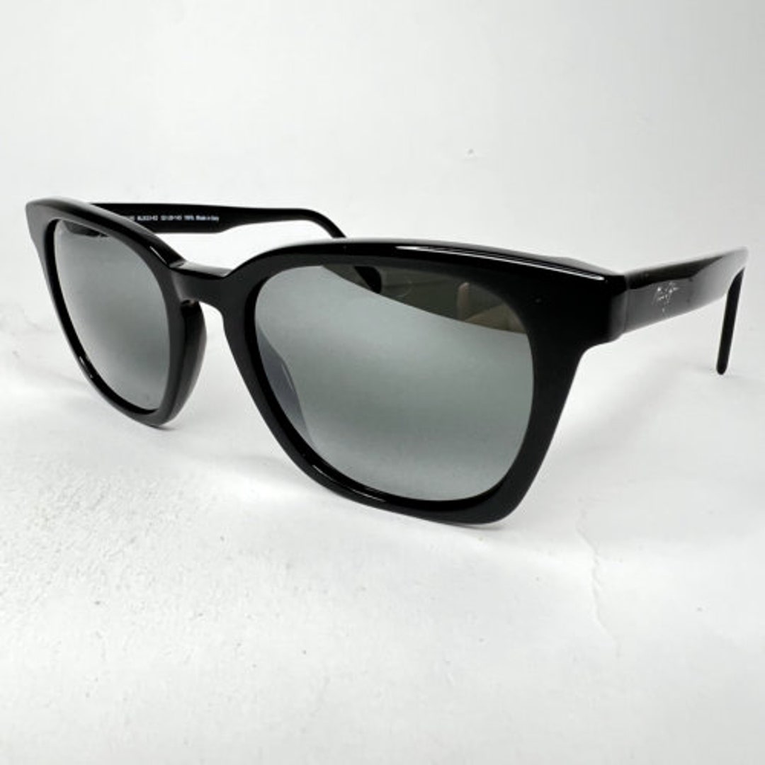 Maui Jim Shave Ice Sunglasses MJ 533-02 Gloss Black Gray - Etsy