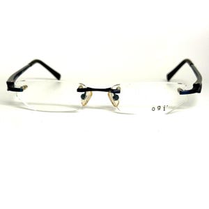 Ogi Eyewear Rimless Rectangular Frames Mod 704 Col 70 Blue Black 50-18-140