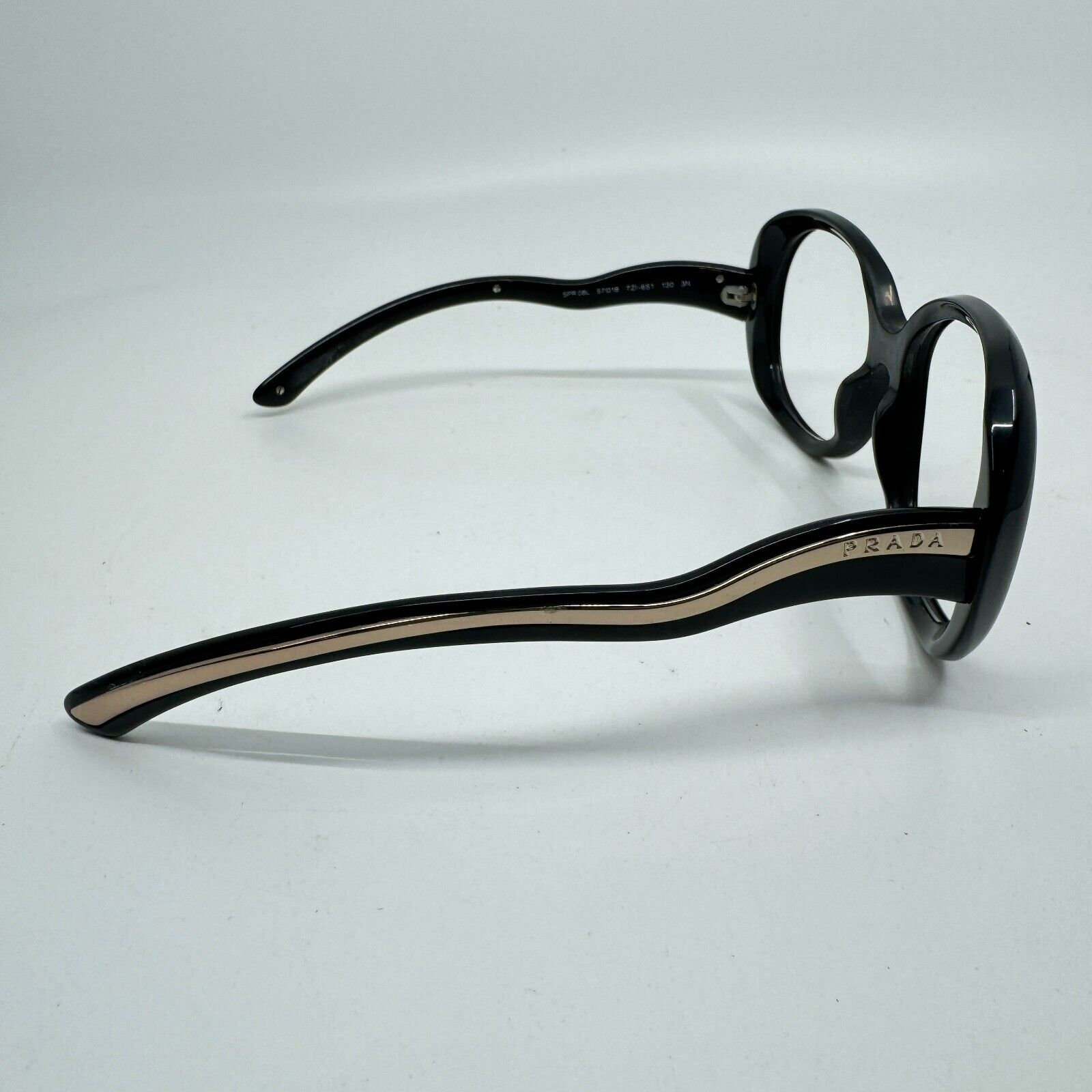 Prada SPR 08L 57-18-130 7ZI-6S1 Sunglasses Frames Dark Brown