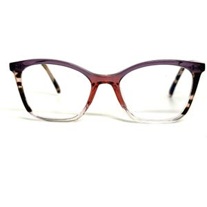Nifties NI9514 Eyeglasses Purple Clear Tortoise Cat Eye Frame 50-17-140 col 3745