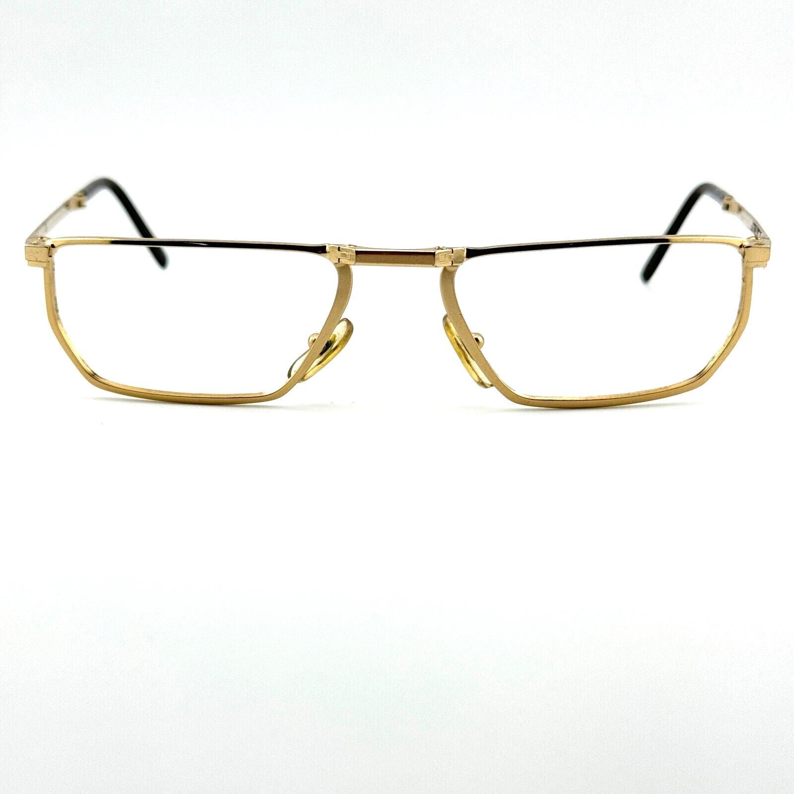 Safillo Eyeglasses Frame Library 1301 Gold Full Folding 