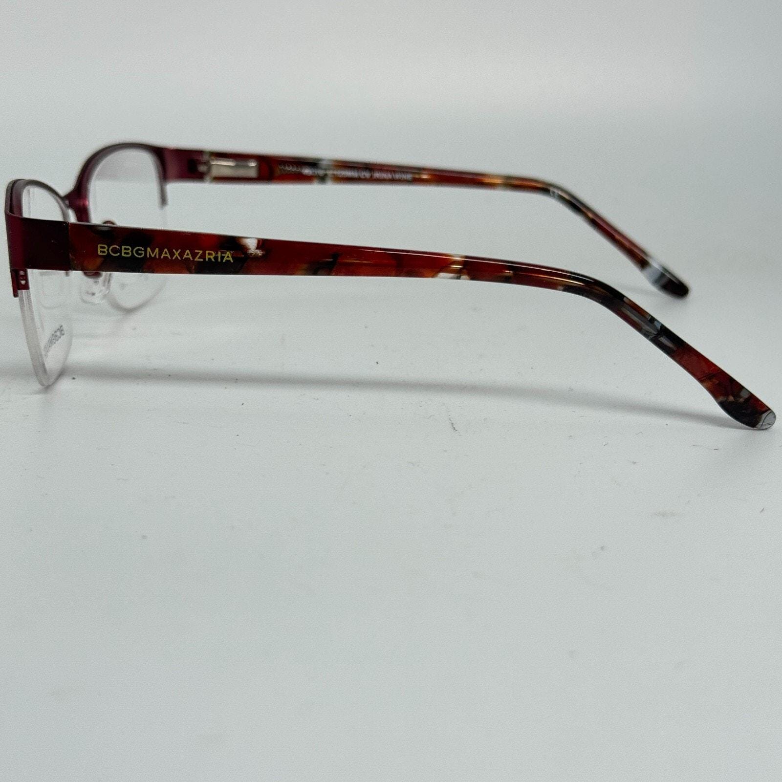 BCBG Maxazria Cat Eye Half Frame Eyeglasses Irina Wine 49 16  display picture 1