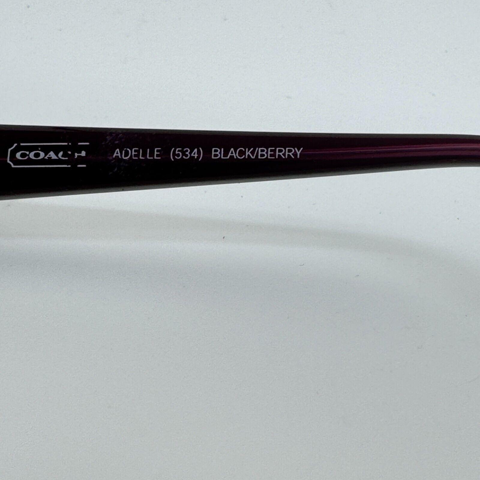 Coach Adelle 534 Eyeglasses Plum Teal Oval Frames 135 Womens Eyewear Coach Purple Oval Eyeglass Frames for sale | eBay main image 3
